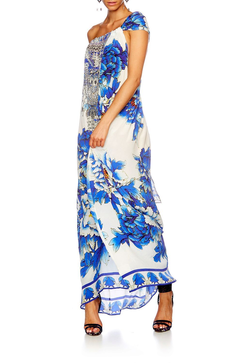 RING OF ROSES DRAWSTRING DRESS