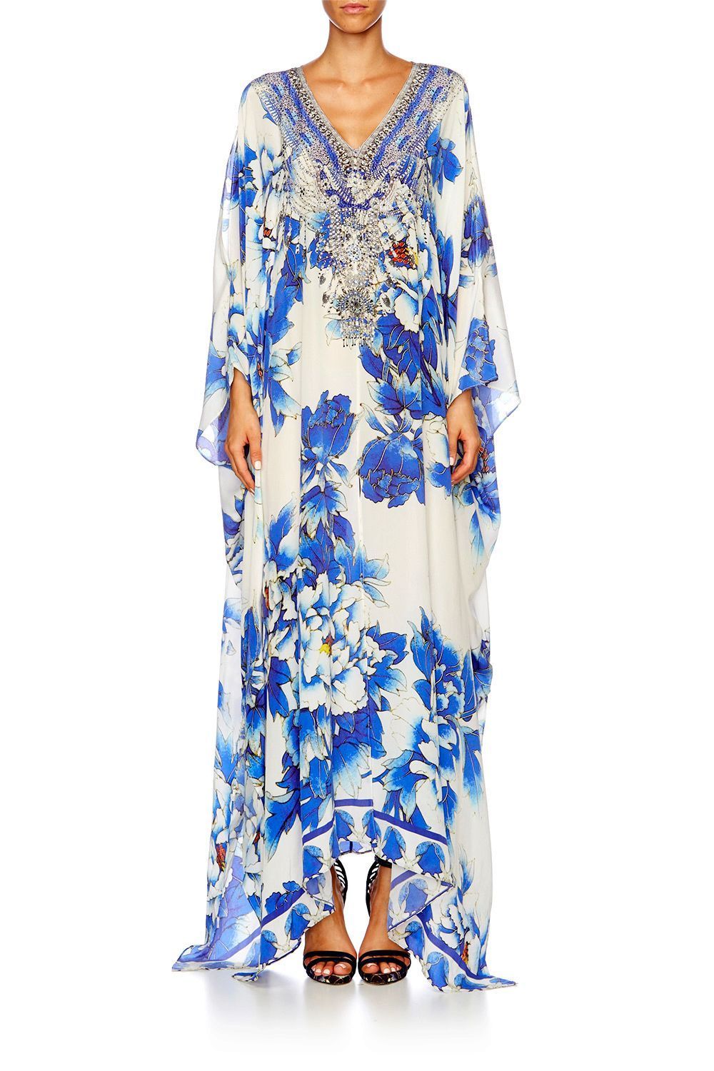 RING OF ROSES SHORT LACE UP KAFTAN