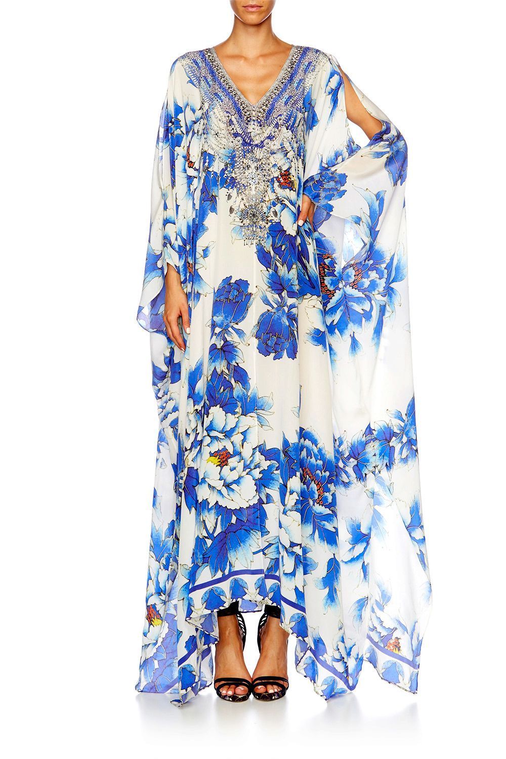 RING OF ROSES SHORT LACE UP KAFTAN