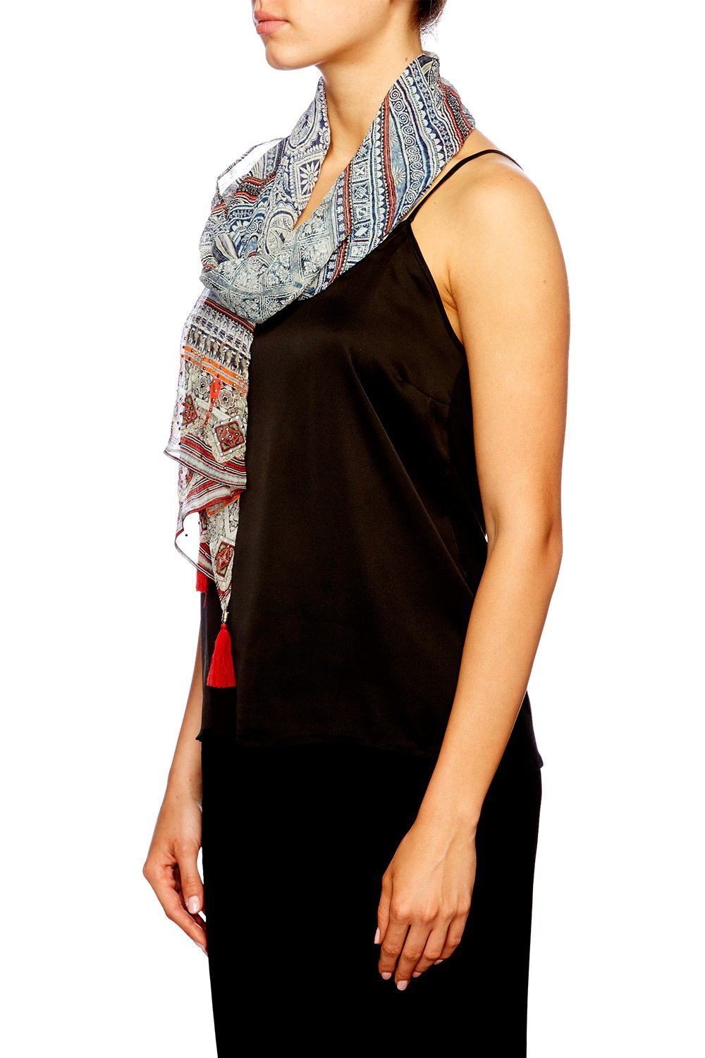 ANTIQUE BATIK LONG SCARF