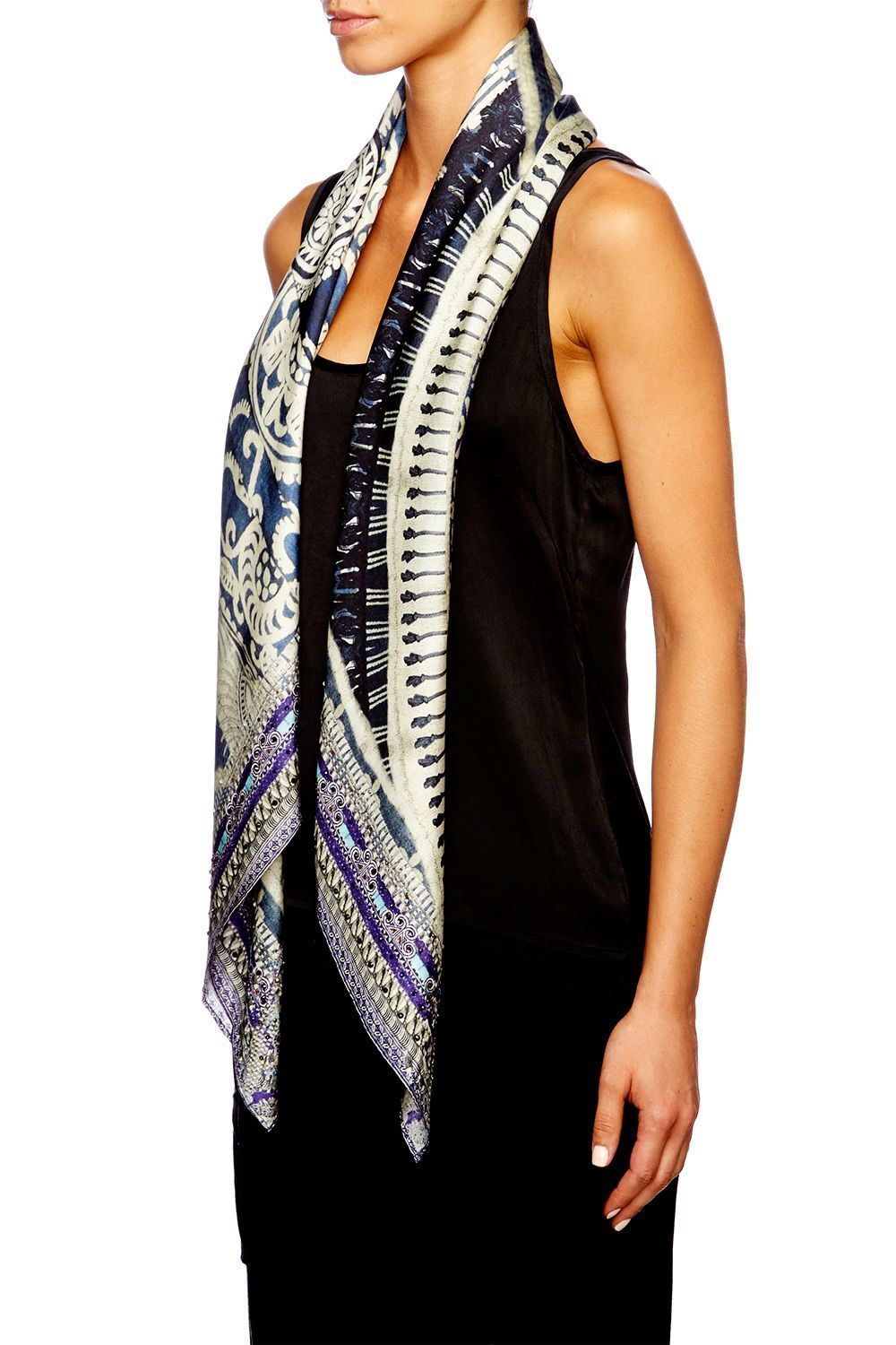 TALES OF BATIK LARGE SQUARE SCARF