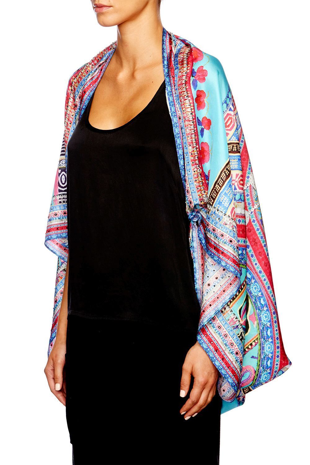 FESTIVAL FRIENDS LARGE SQUARE SCARF