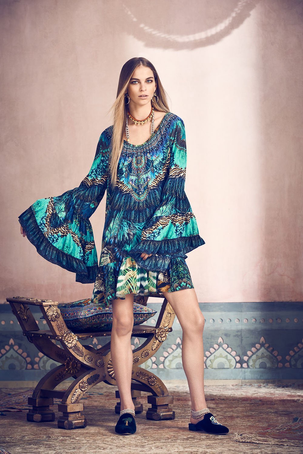 THE CREATOR A LINE FRILL DRESS