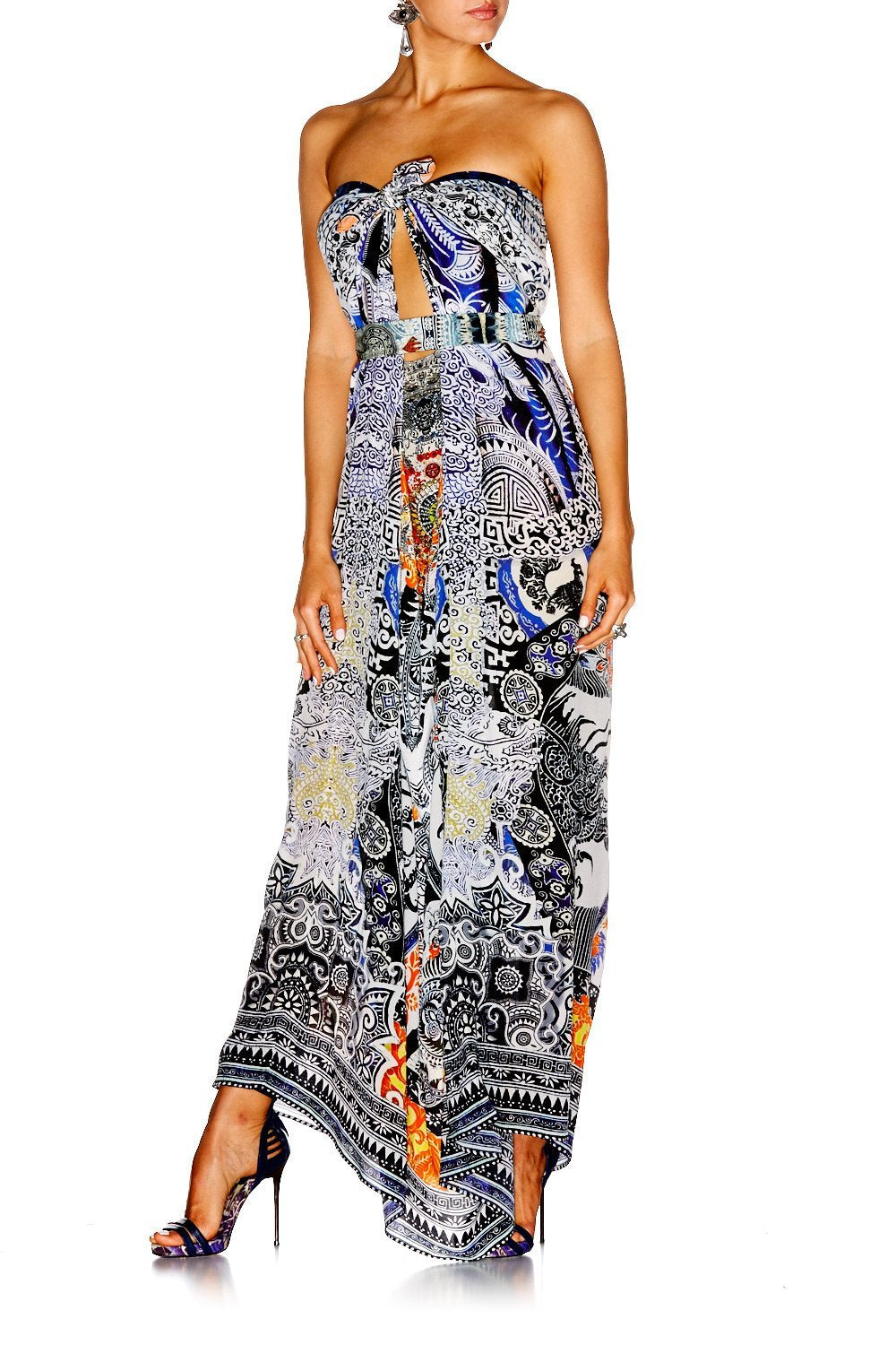 HEART OF HONG ROUND NECK KAFTAN