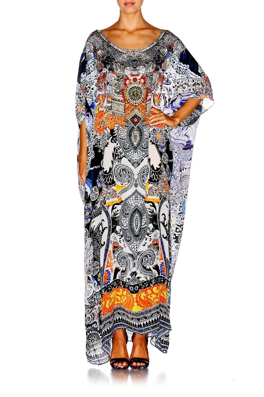 HEART OF HONG ROUND NECK KAFTAN