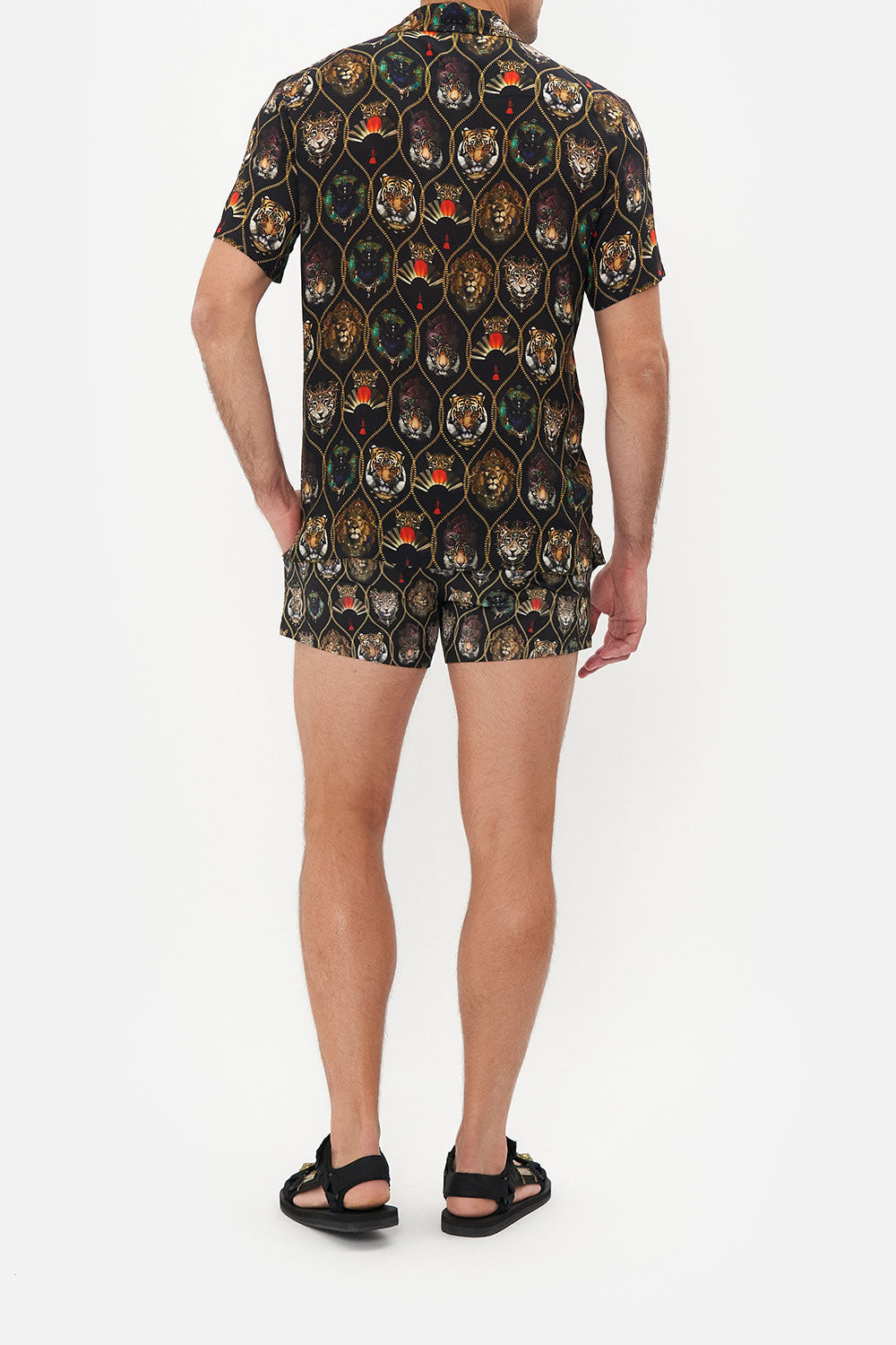 SHORT SLEEVE CAMP COLLARED SHIRT JAGGIS JEWELS