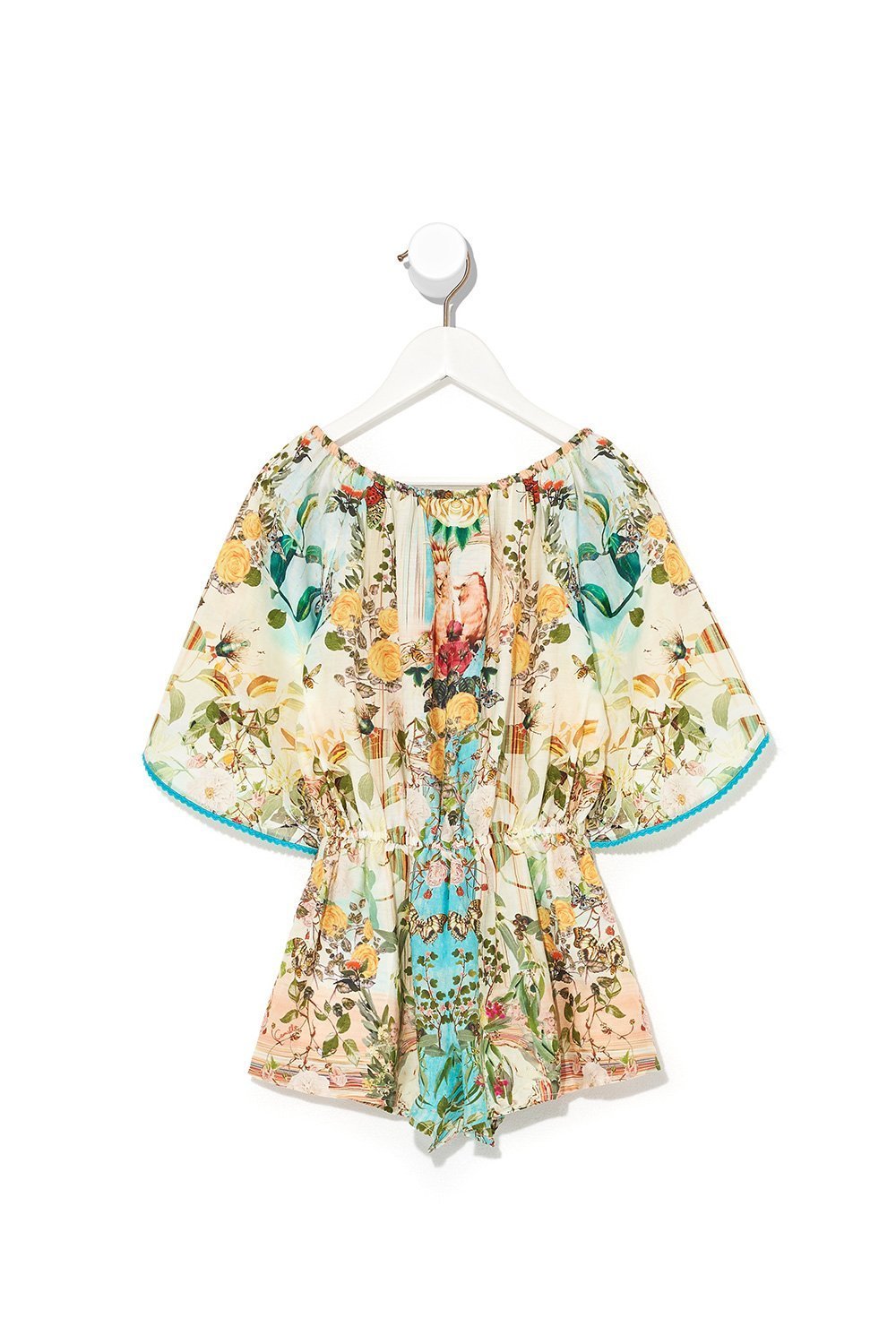 INFANTS 3/4 FLARE SLEEVE PLAYSUIT TEA AND HONEY