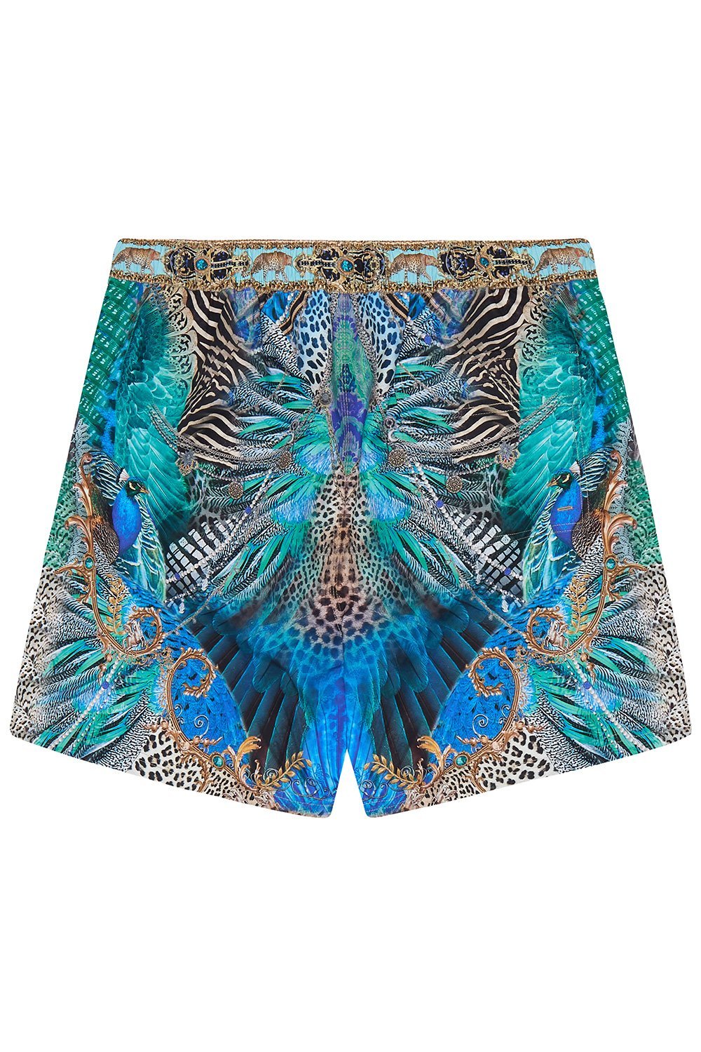 ELASTIC WAIST BOARDSHORT ANIMAL ARMY