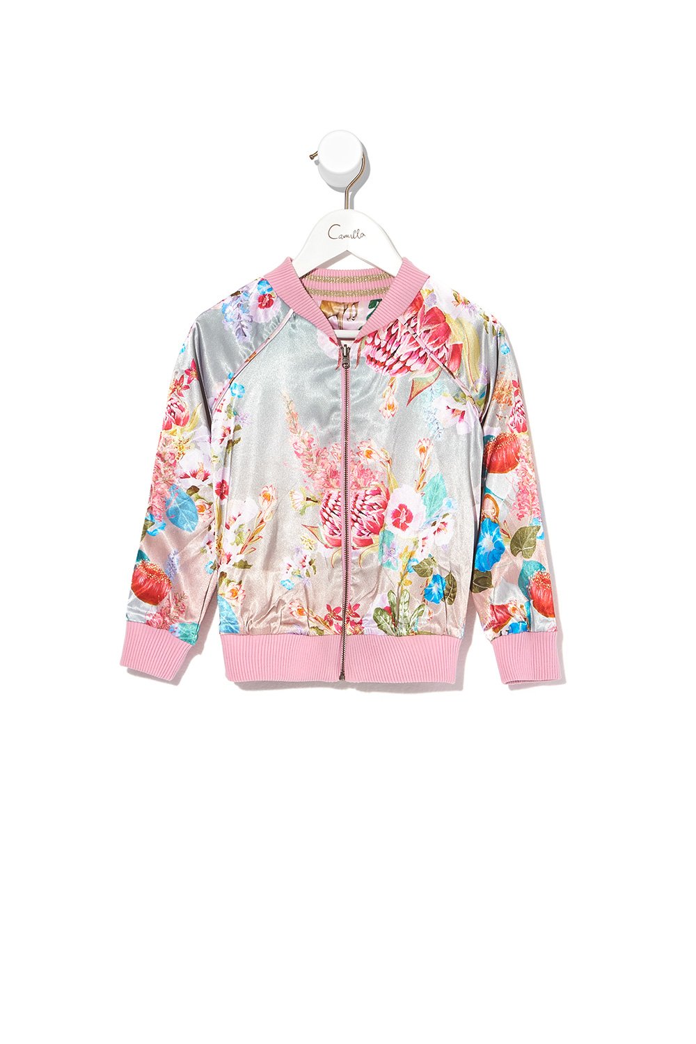 KIDS REVERSIBLE BOMBER JACKET OVER THE RAINBOW