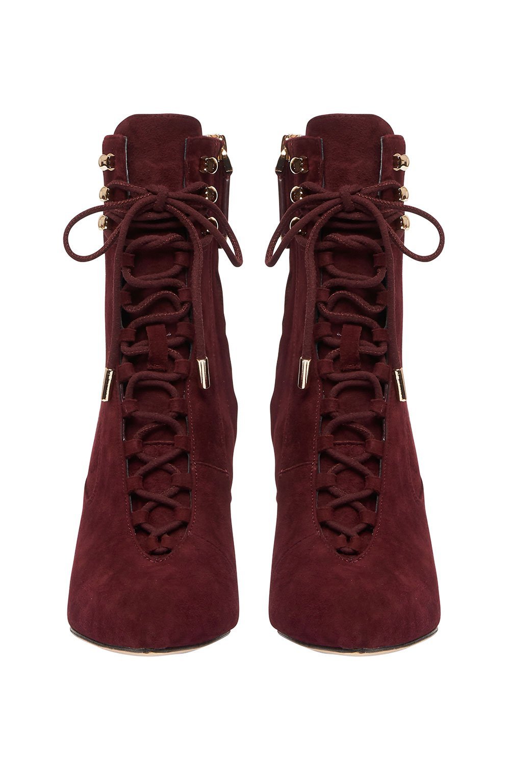 LACED BOOT BURGUNDY