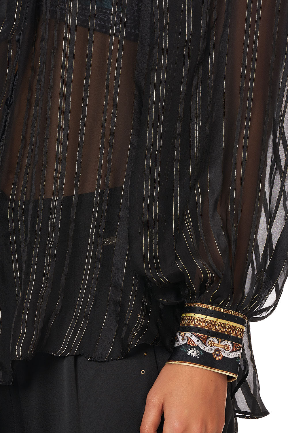 RAGLAN BUTTON UP SHIRT STUDIO 54