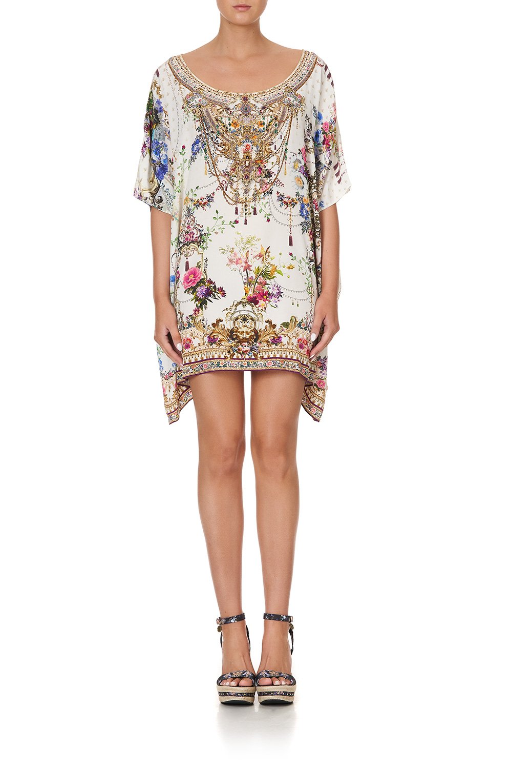 SHORT ROUND NECK KAFTAN BY THE MEADOW