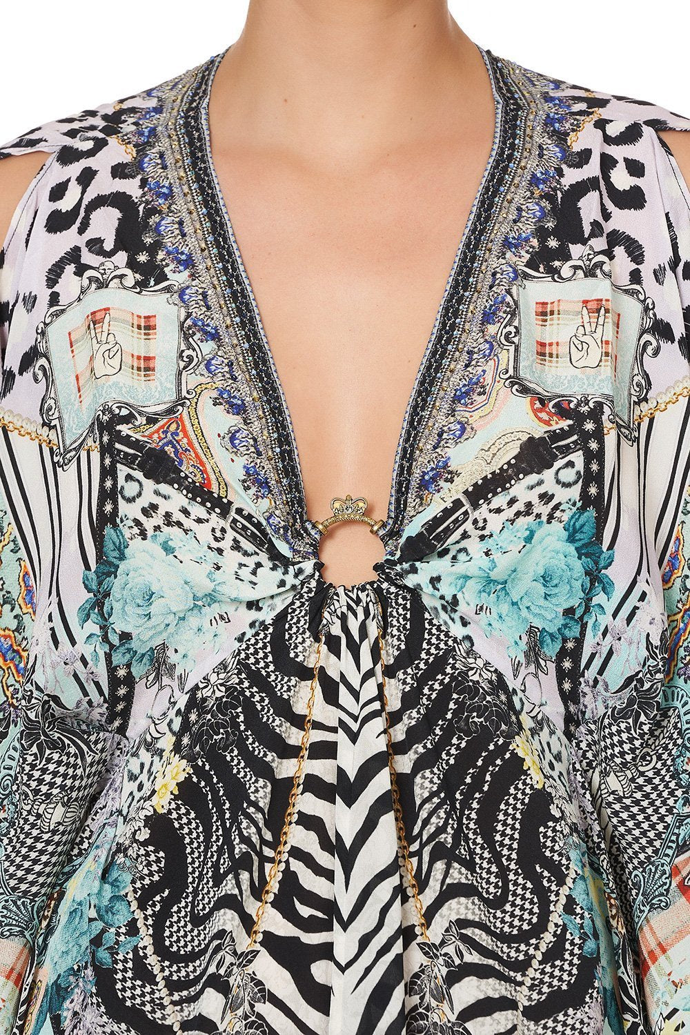 SHORT KAFTAN WITH HARDWARE THINK KINKS