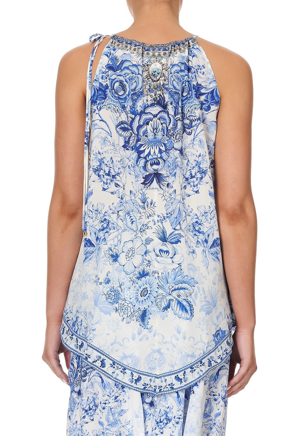 HANDKERCHIEF HEM TANK HIGH TEA