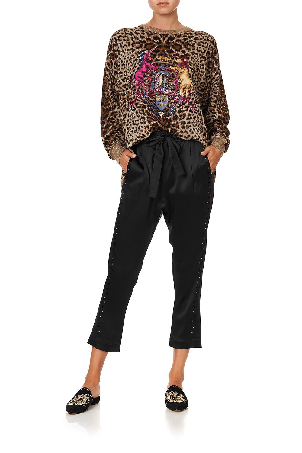 KNIT PRINTED JUMPER POETIC ANARCHY