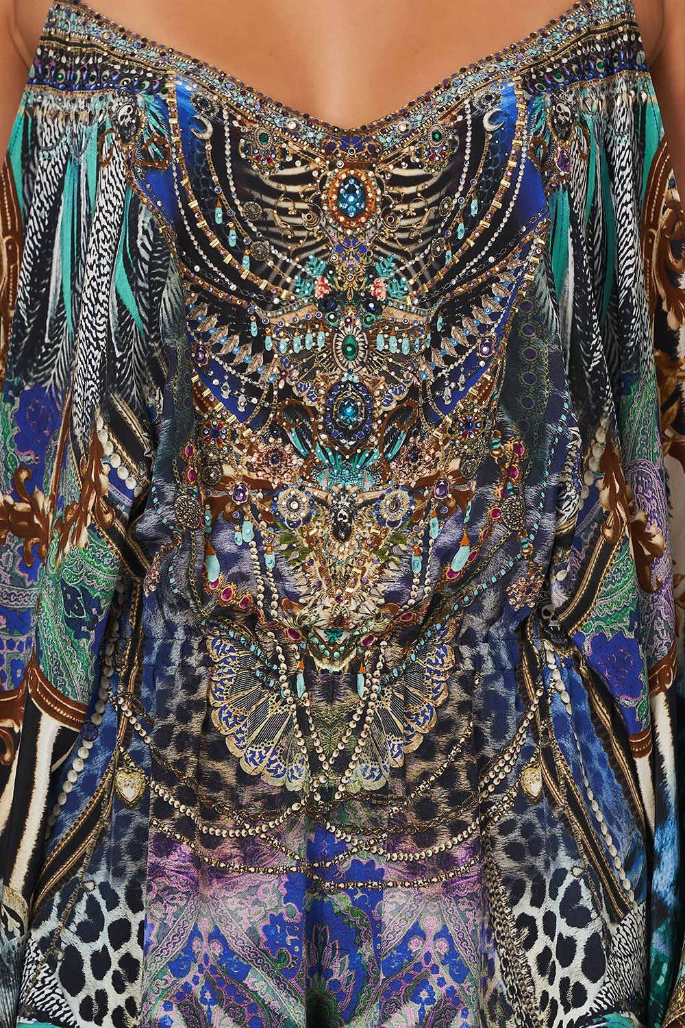 DROP SHOULDER PLAYSUIT ANIMAL ARMY