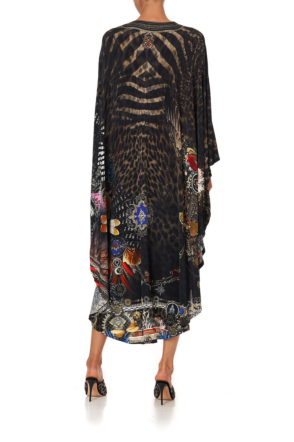 JERSEY LONG KAFTAN WITH ROUNDED HEM TREASURE CHASER