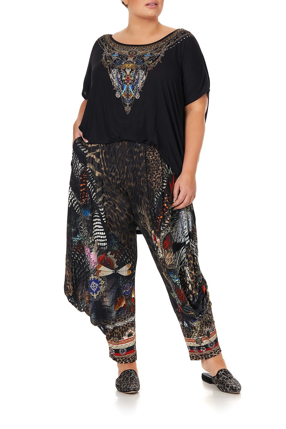 JERSEY DRAPE PANT WITH POCKET TREASURE CHASER