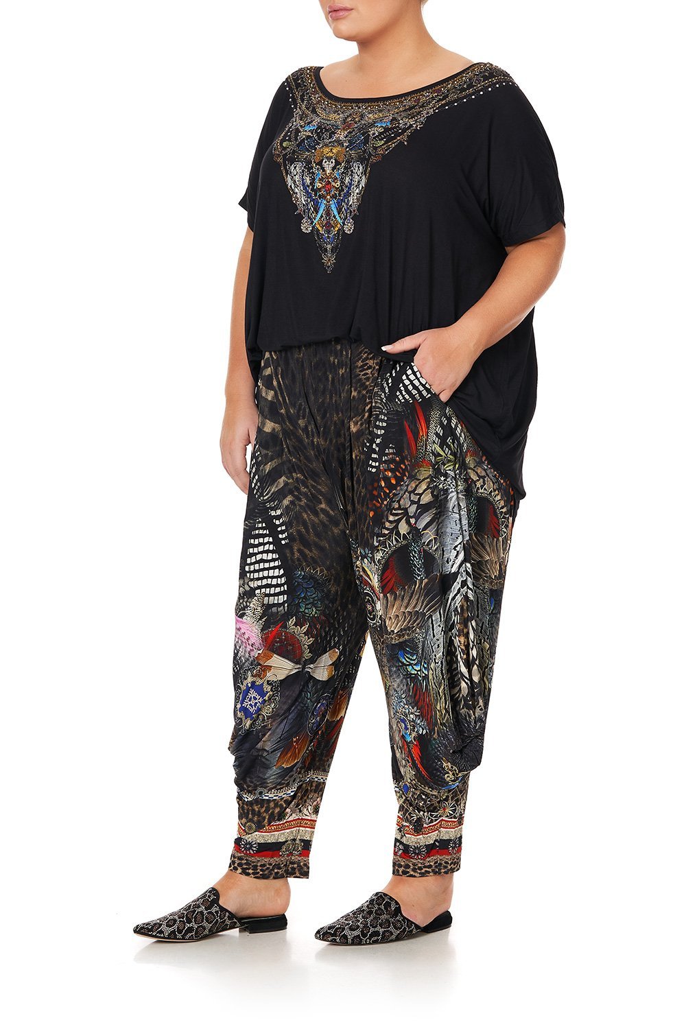 JERSEY DRAPE PANT WITH POCKET TREASURE CHASER