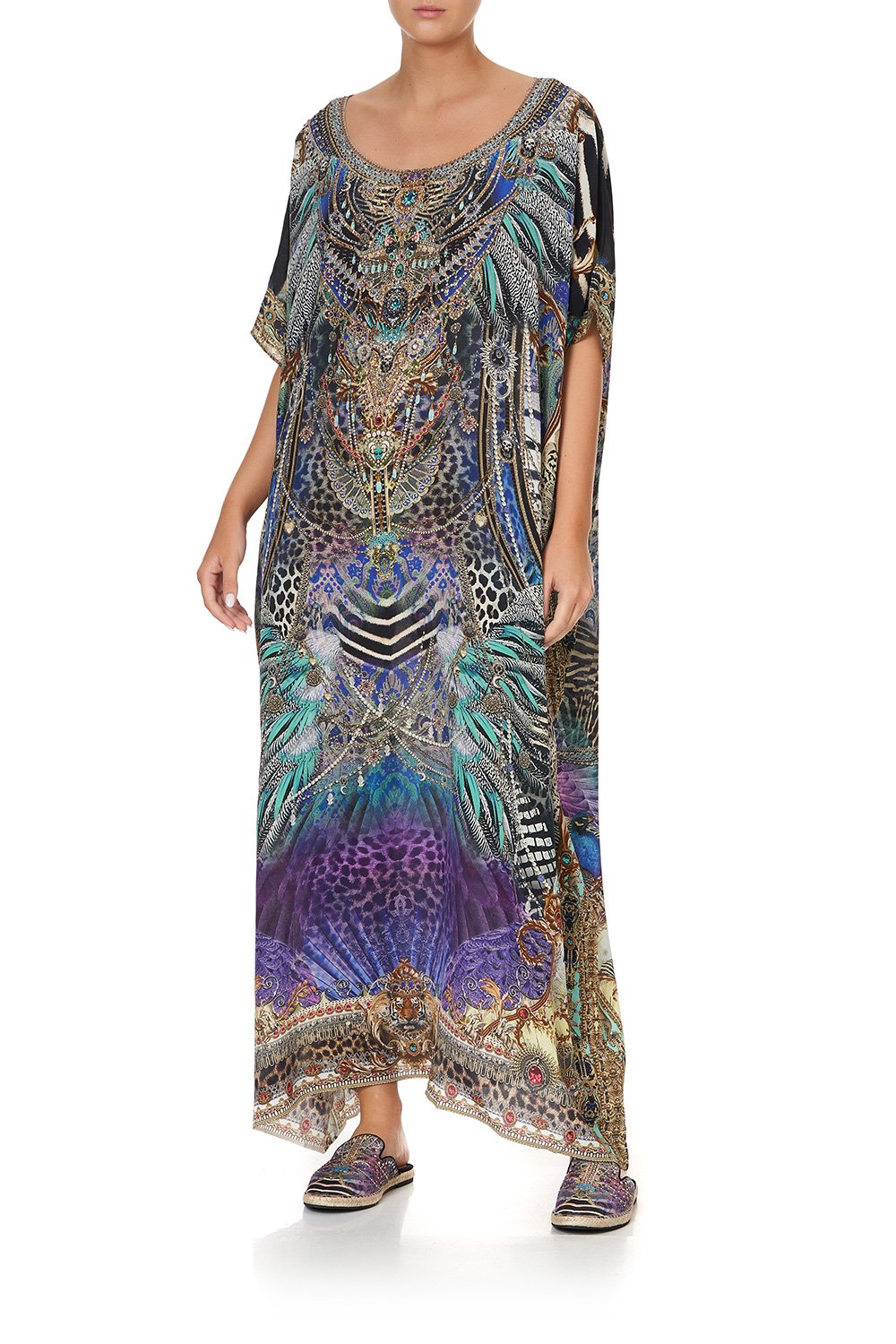 ROUND NECK KAFTAN ANIMAL ARMY