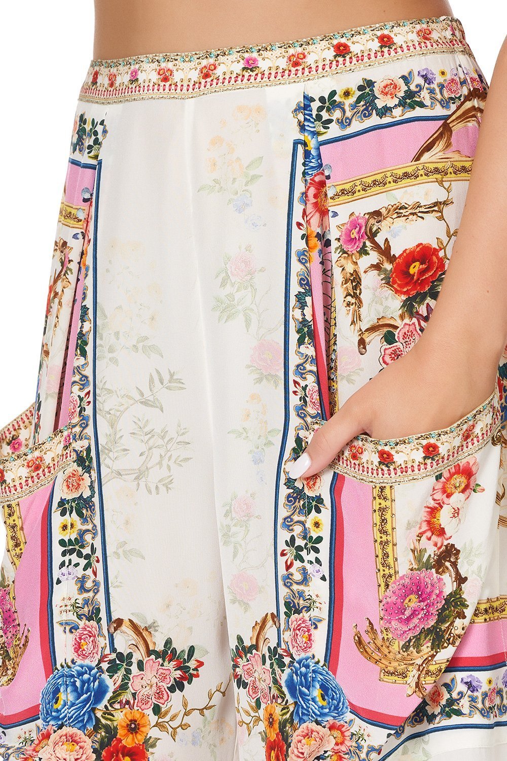 WIDE LEG TROUSER WITH FRONT POCKETS PARTY IN THE PALACE