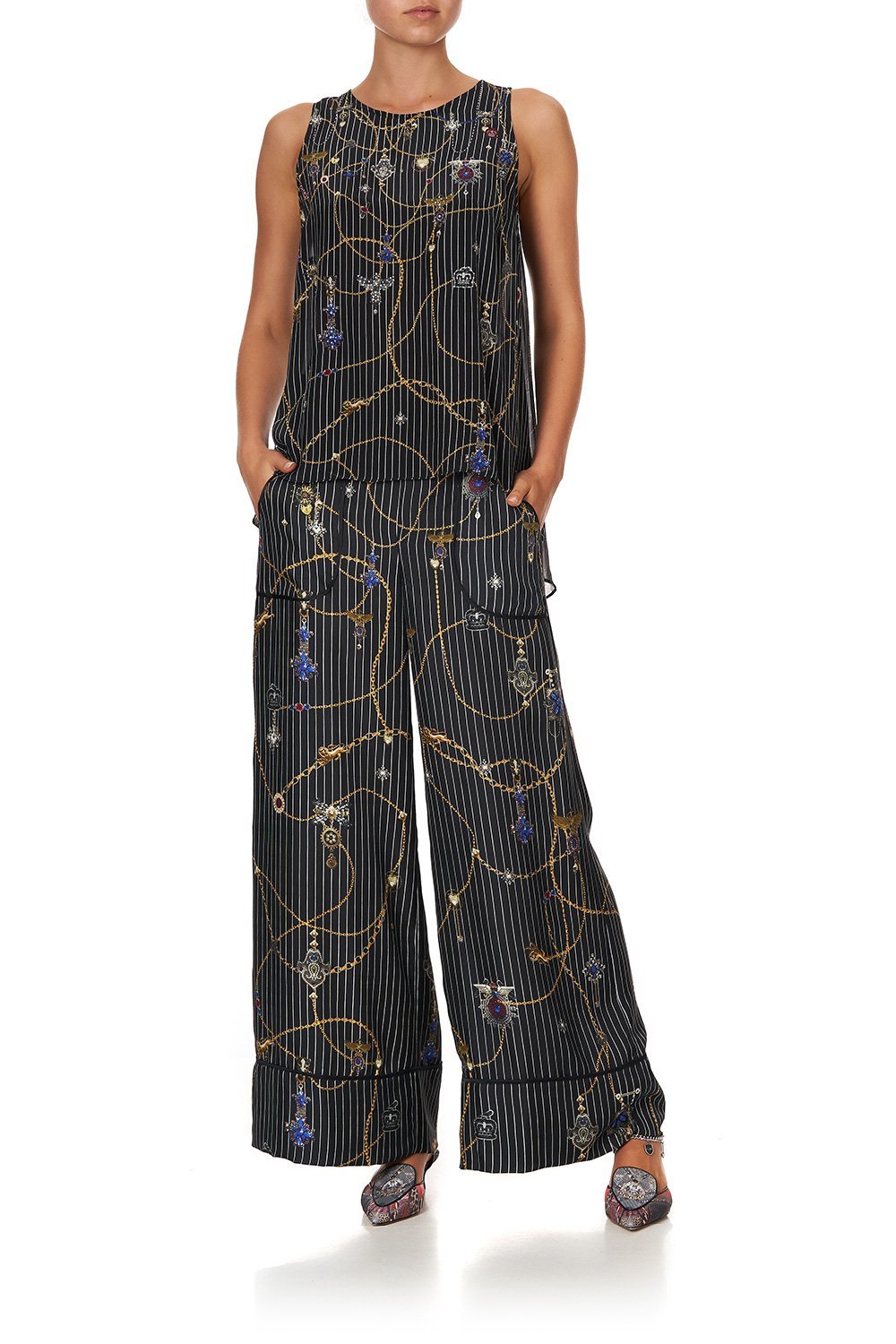 BUTTON BACK TOP PUNK OF PRIMROSE