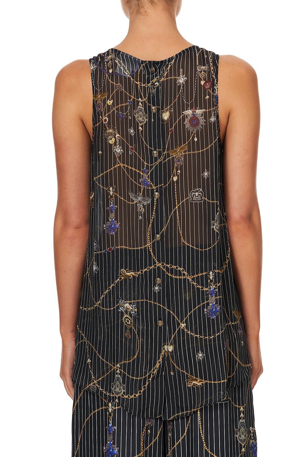 BUTTON BACK TOP PUNK OF PRIMROSE