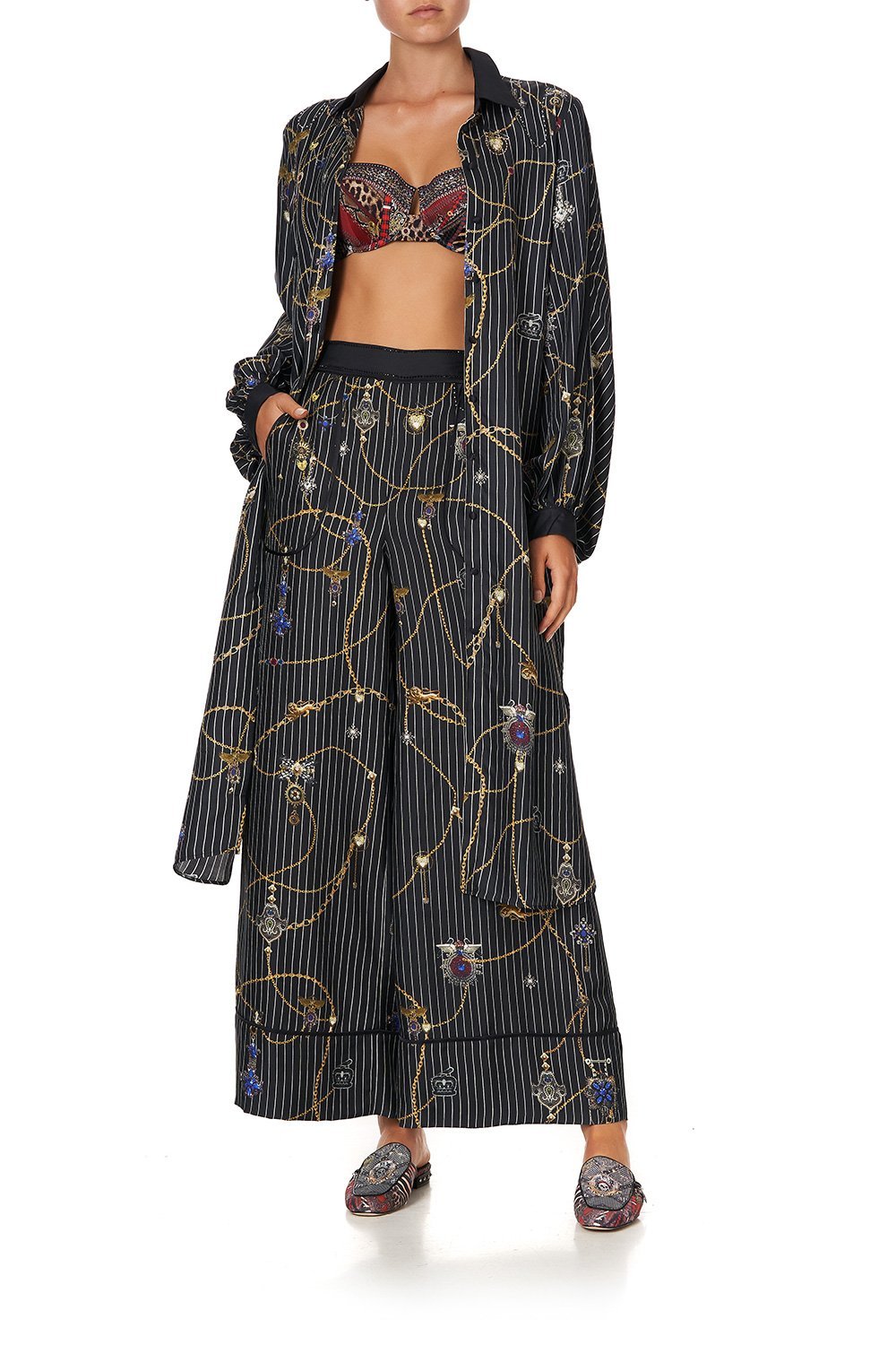 HIGH LOW MIDI SHIRT DRESS PUNK OF PRIMROSE