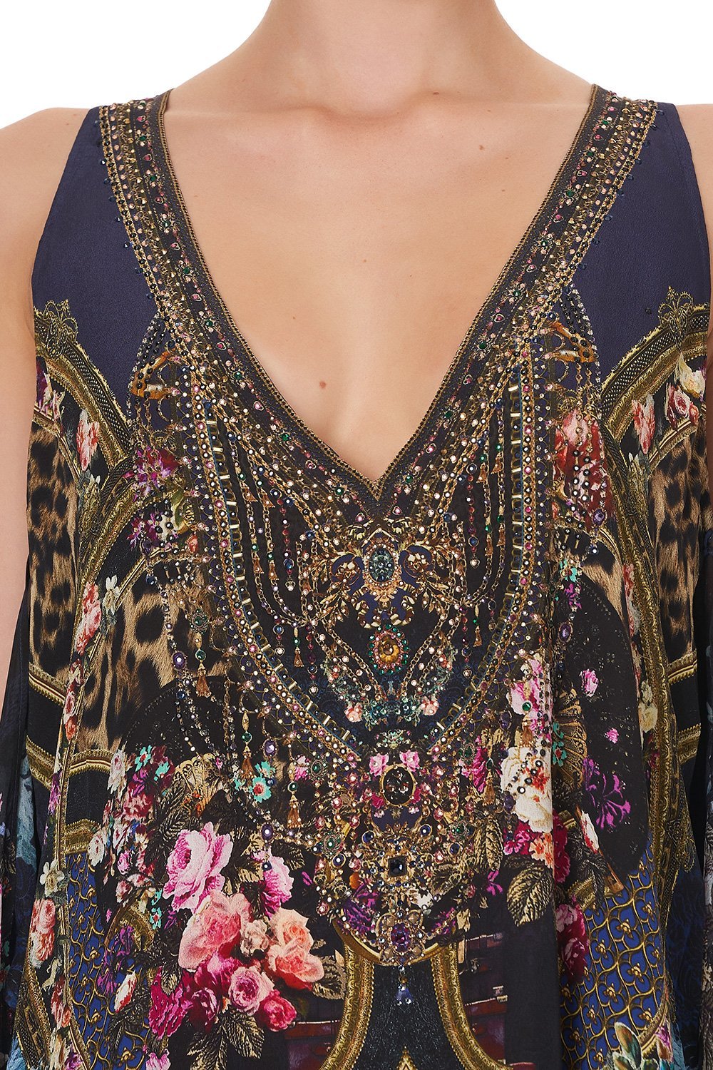 TIE FRONT MULTIWEAR DRESS FIELDS OF TREASURE