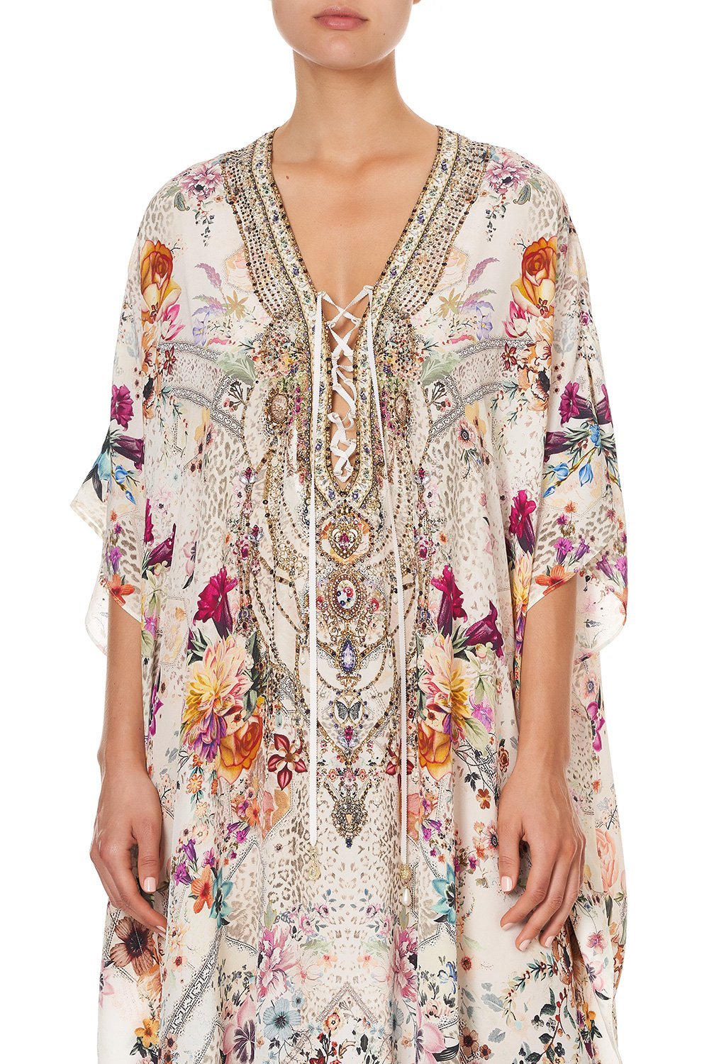 LACE UP KAFTAN SEW IN LOVE