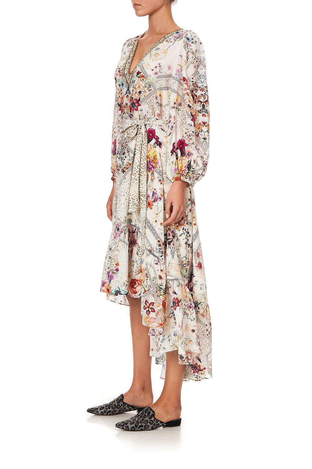 BLOUSON SLEEVE GATHERED DRESS SEW IN LOVE