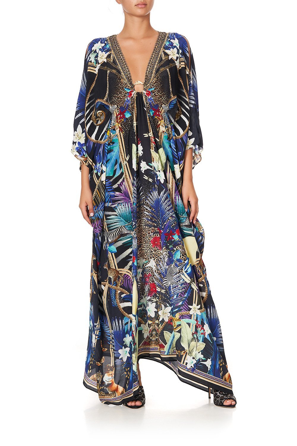 SPLIT SLEEVE KAFTAN WITH HARDWARE RAINBOW ROOM