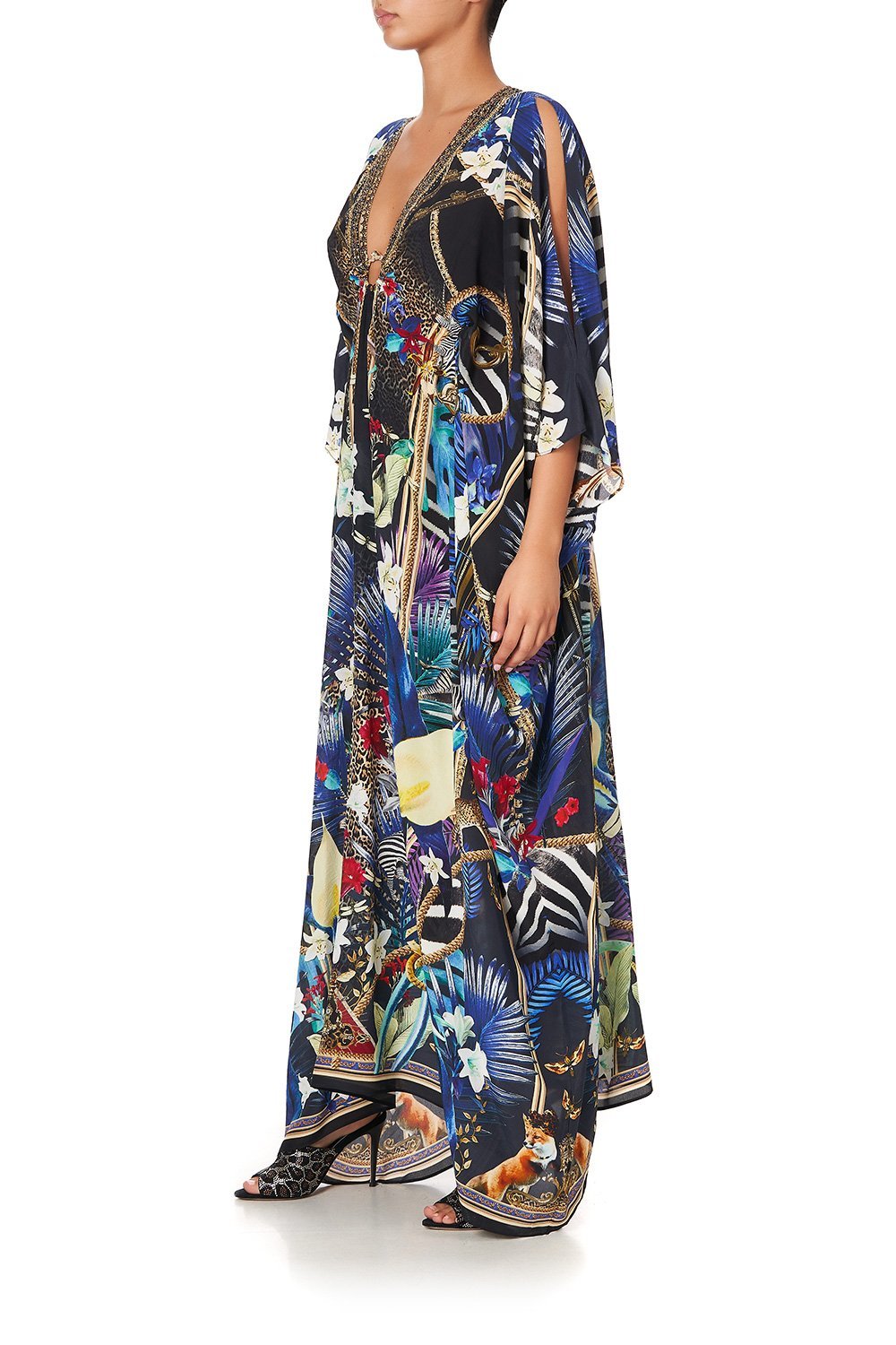 SPLIT SLEEVE KAFTAN WITH HARDWARE RAINBOW ROOM