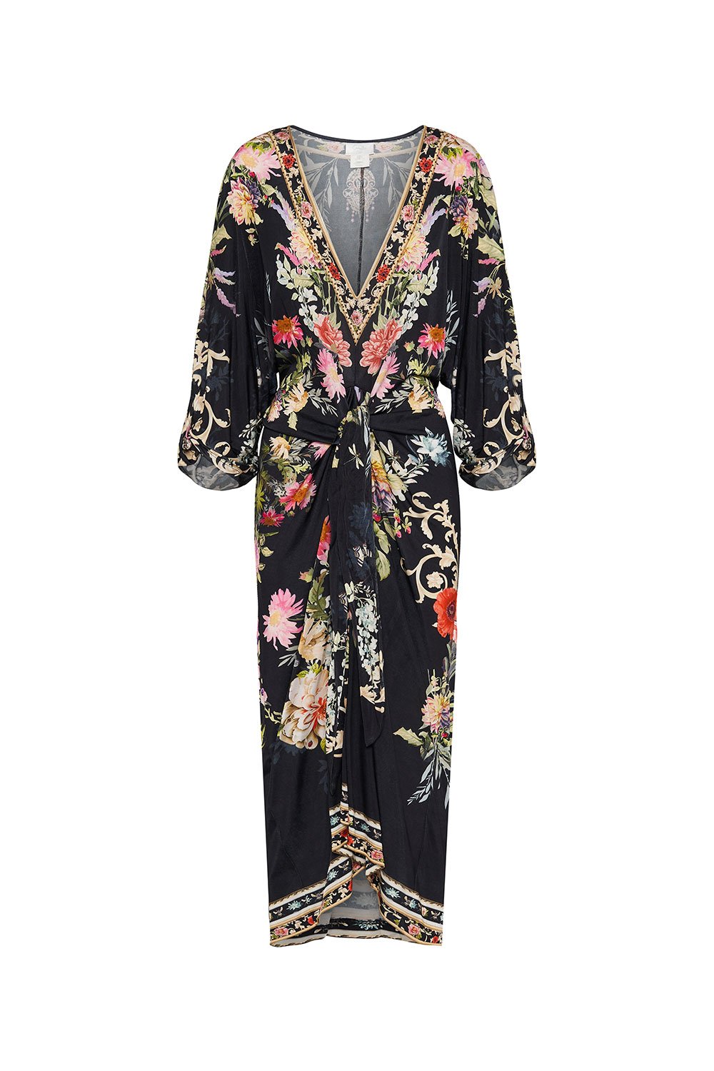 JERSEY TWIST SLEEVE DRESS HAMPTON HIVE