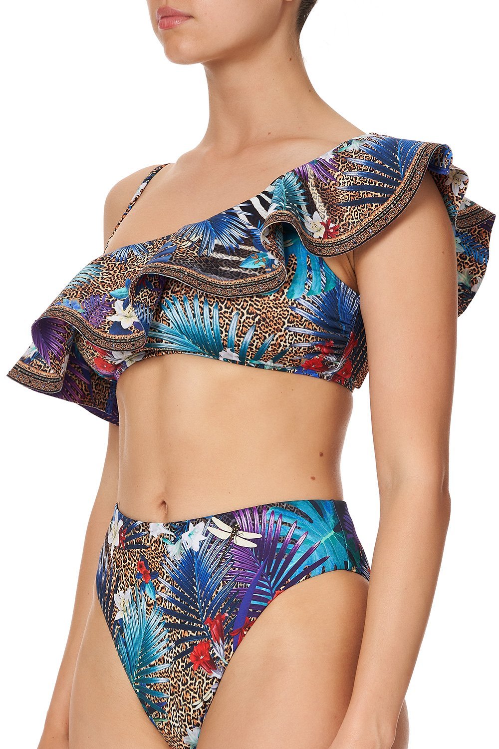 ONE SHOULDER FRILL BRA RAINBOW ROOM