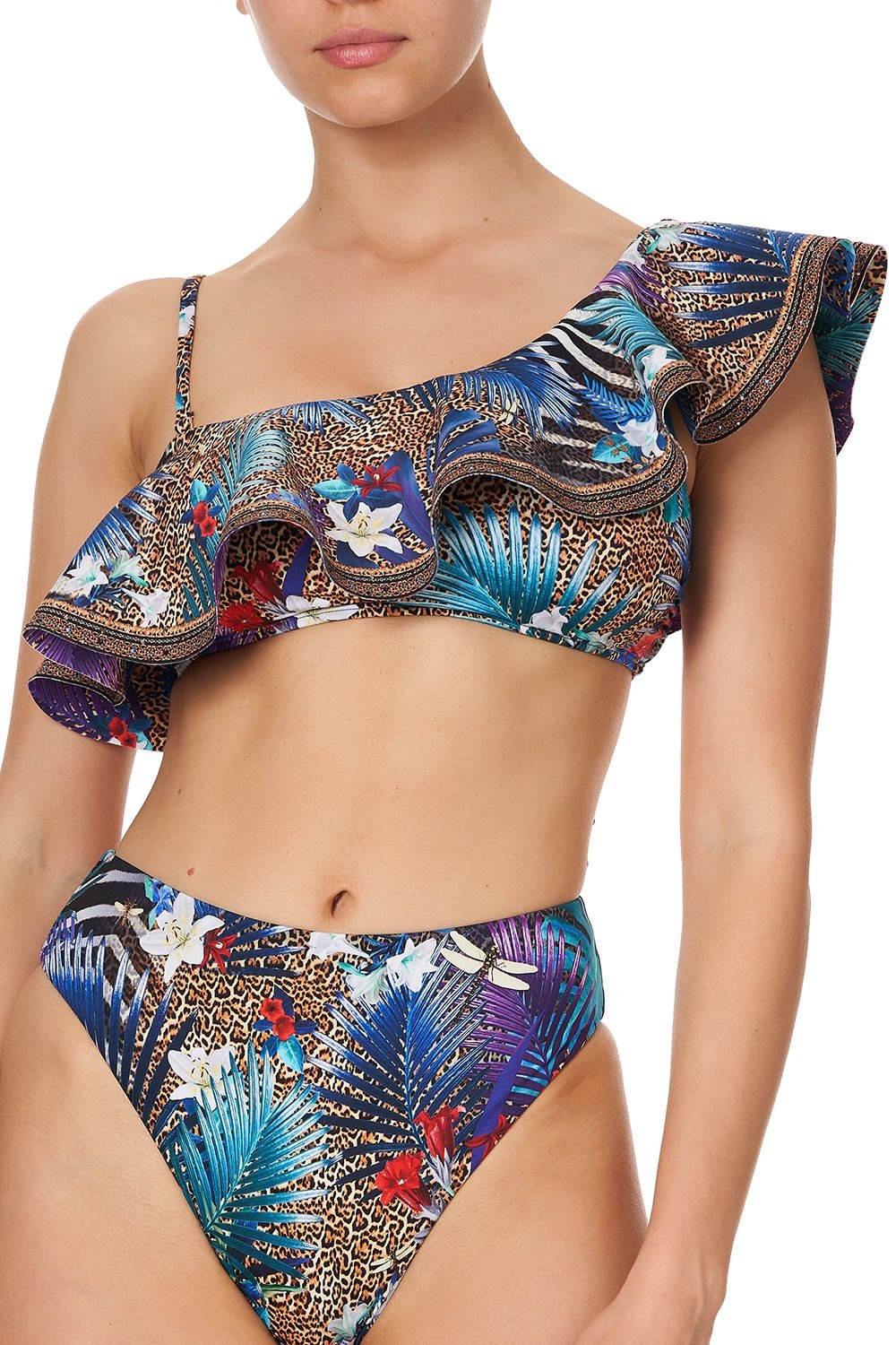 ONE SHOULDER FRILL BRA RAINBOW ROOM