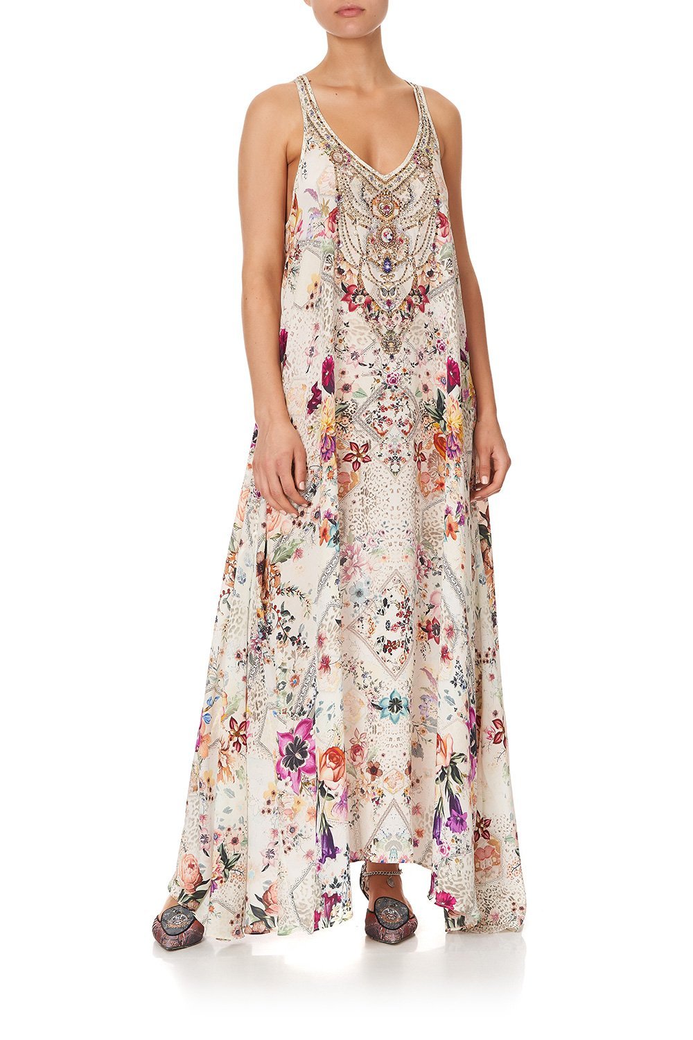 V NECK RACERBACK DRESS SEW IN LOVE