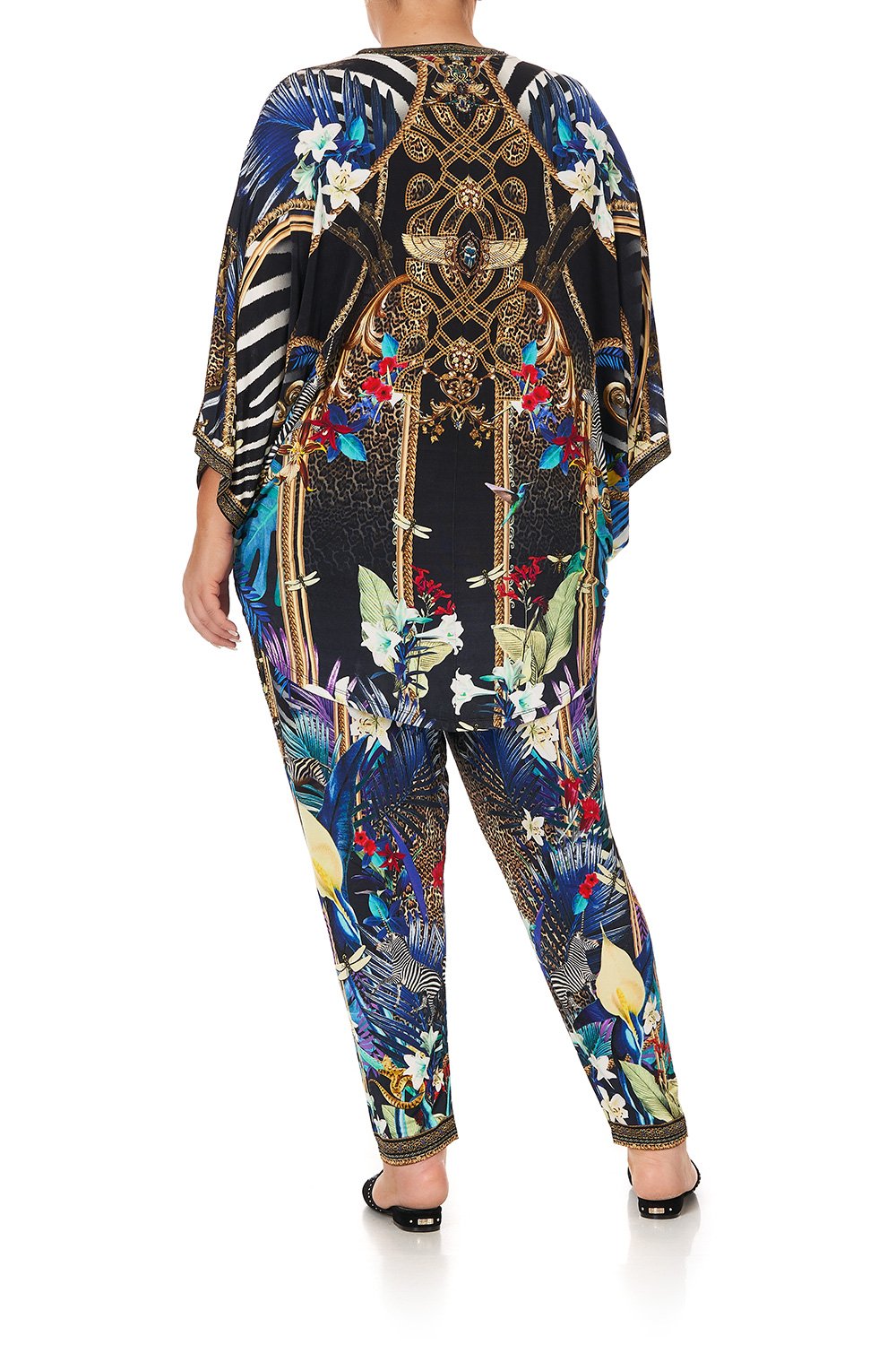 JERSEY SHORT KAFTAN WITH CURVED HEM RAINBOW ROOM