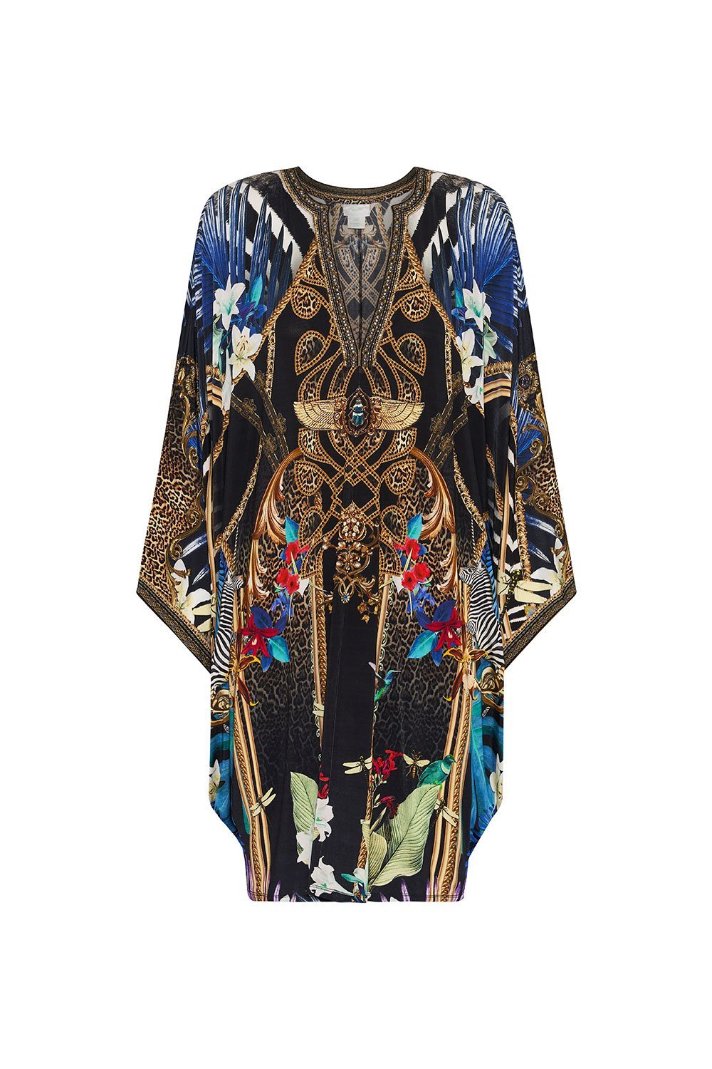 JERSEY SHORT KAFTAN WITH CURVED HEM RAINBOW ROOM