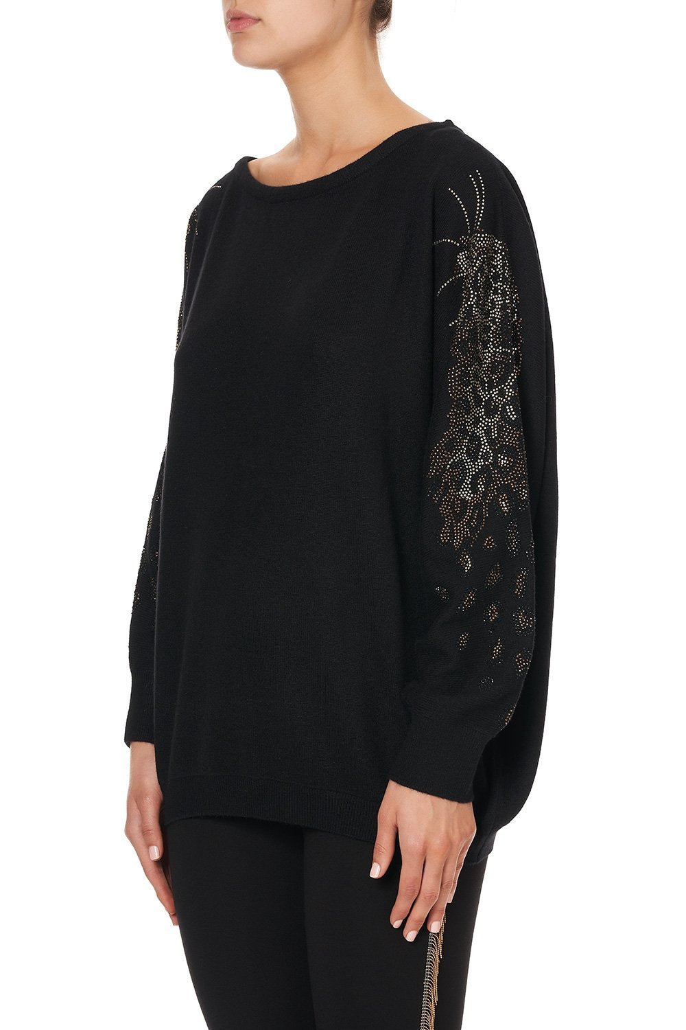 OFF SHOULDER DOLMAN KNIT JUMPER ABINGDON PALACE