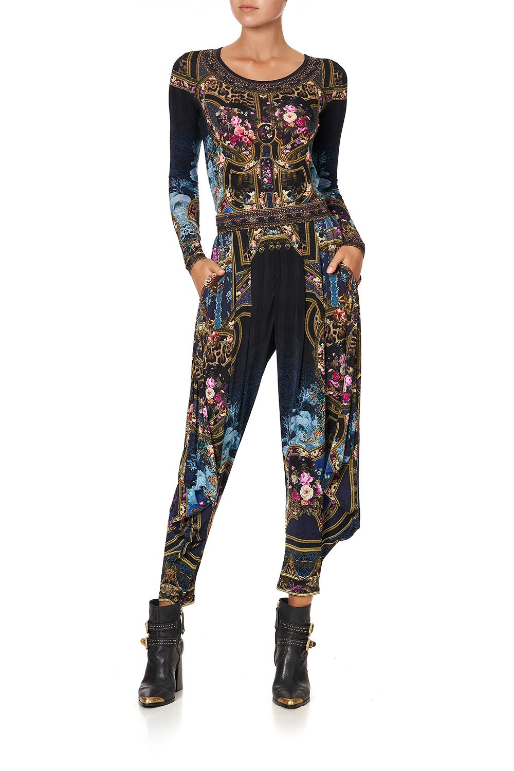 LONG SLEEVE FITTED TOP FIELDS OF TREASURE