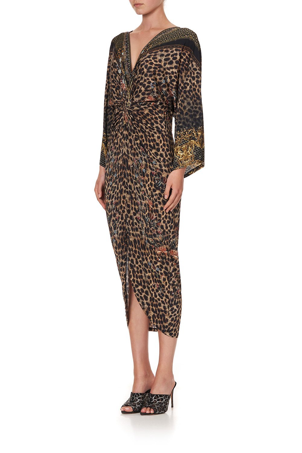 LONG SPLIT FRONT TWIST DRESS ABINGDON PALACE