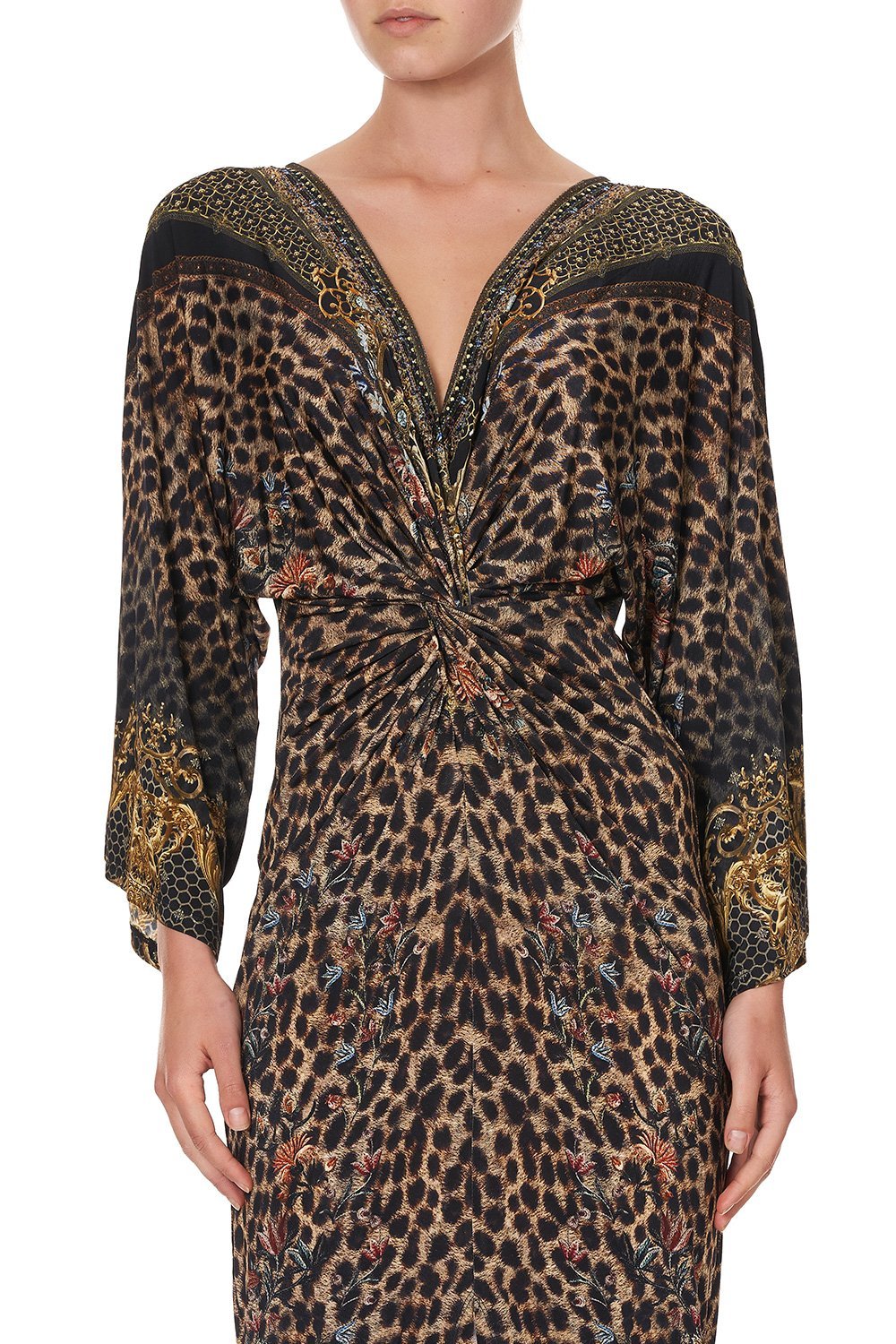 LONG SPLIT FRONT TWIST DRESS ABINGDON PALACE