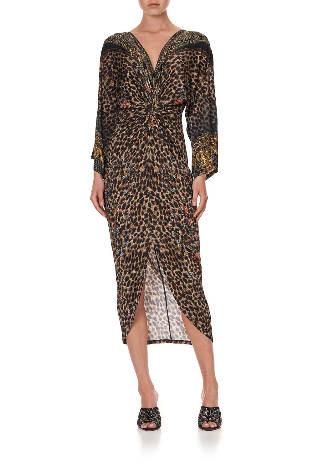 LONG SPLIT FRONT TWIST DRESS ABINGDON PALACE