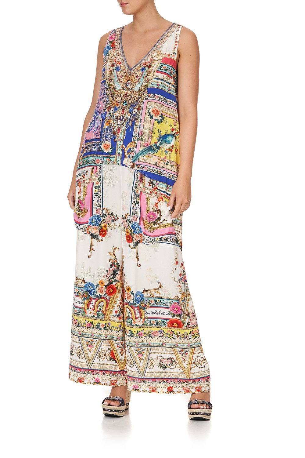 HIGH LOW CROSS OVERLAY TOP PARTY IN THE PALACE