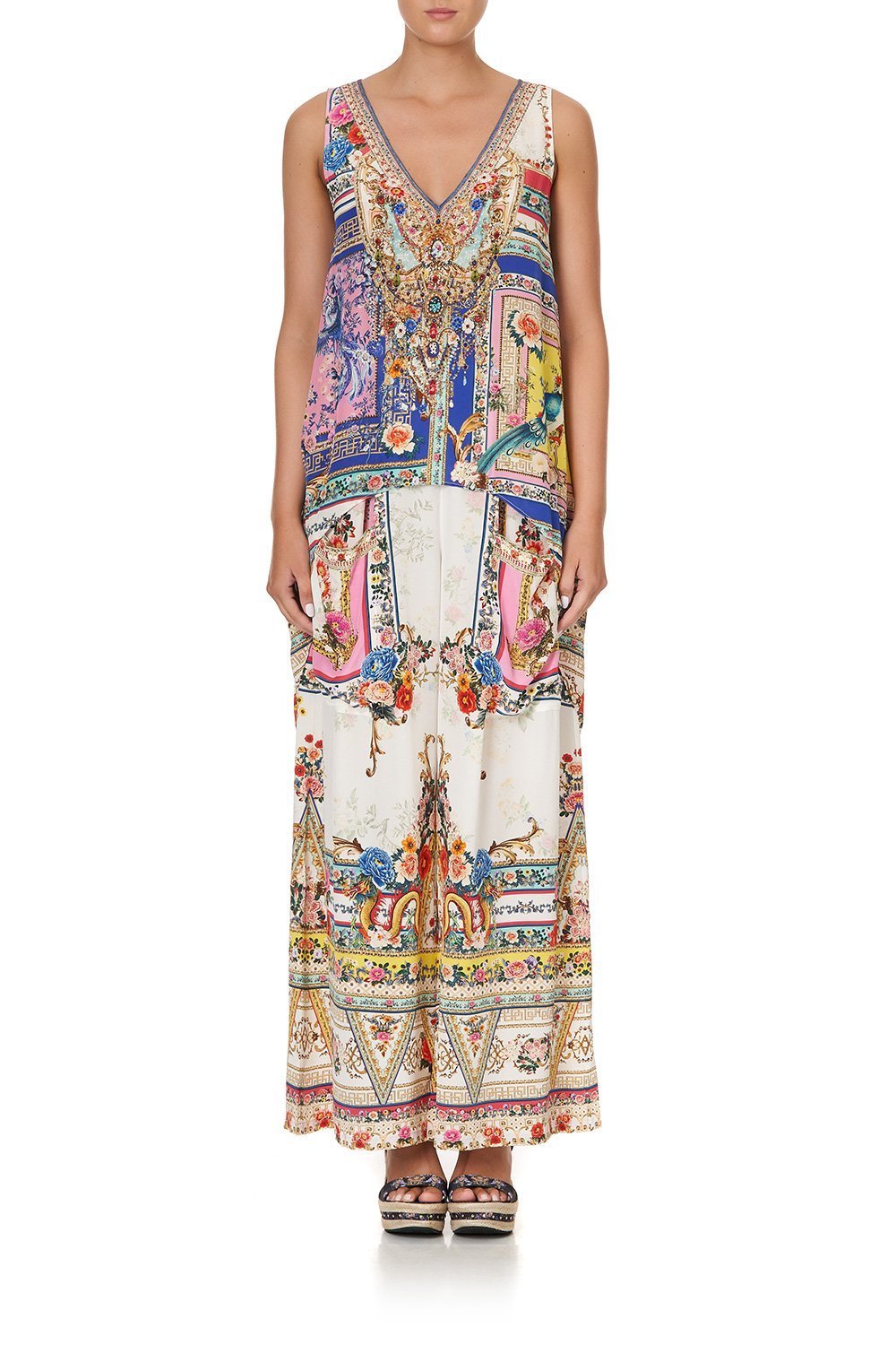 HIGH LOW CROSS OVERLAY TOP PARTY IN THE PALACE