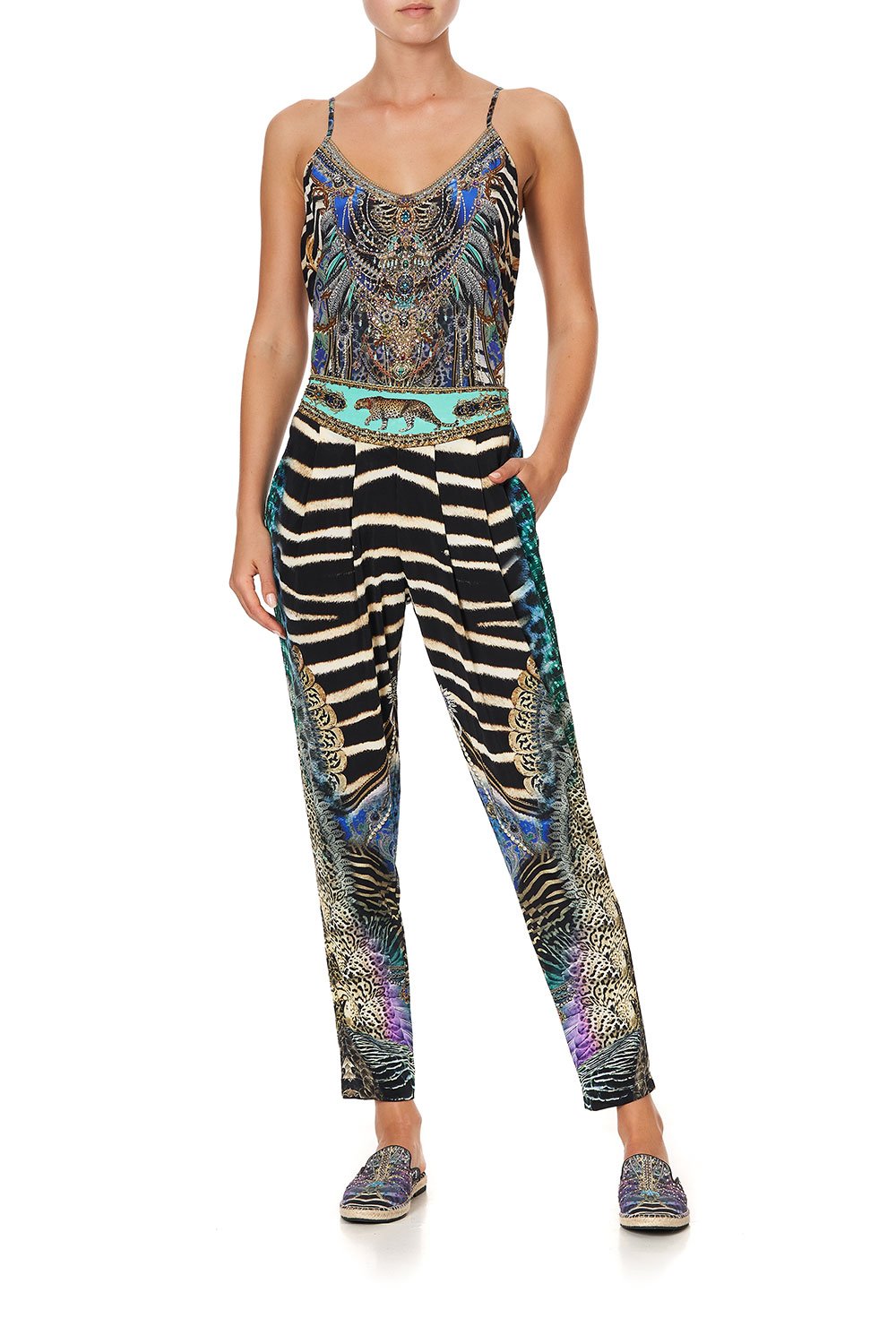 HAREM PANTS WITH FRONT PLEATS DRIFTING DREAMER