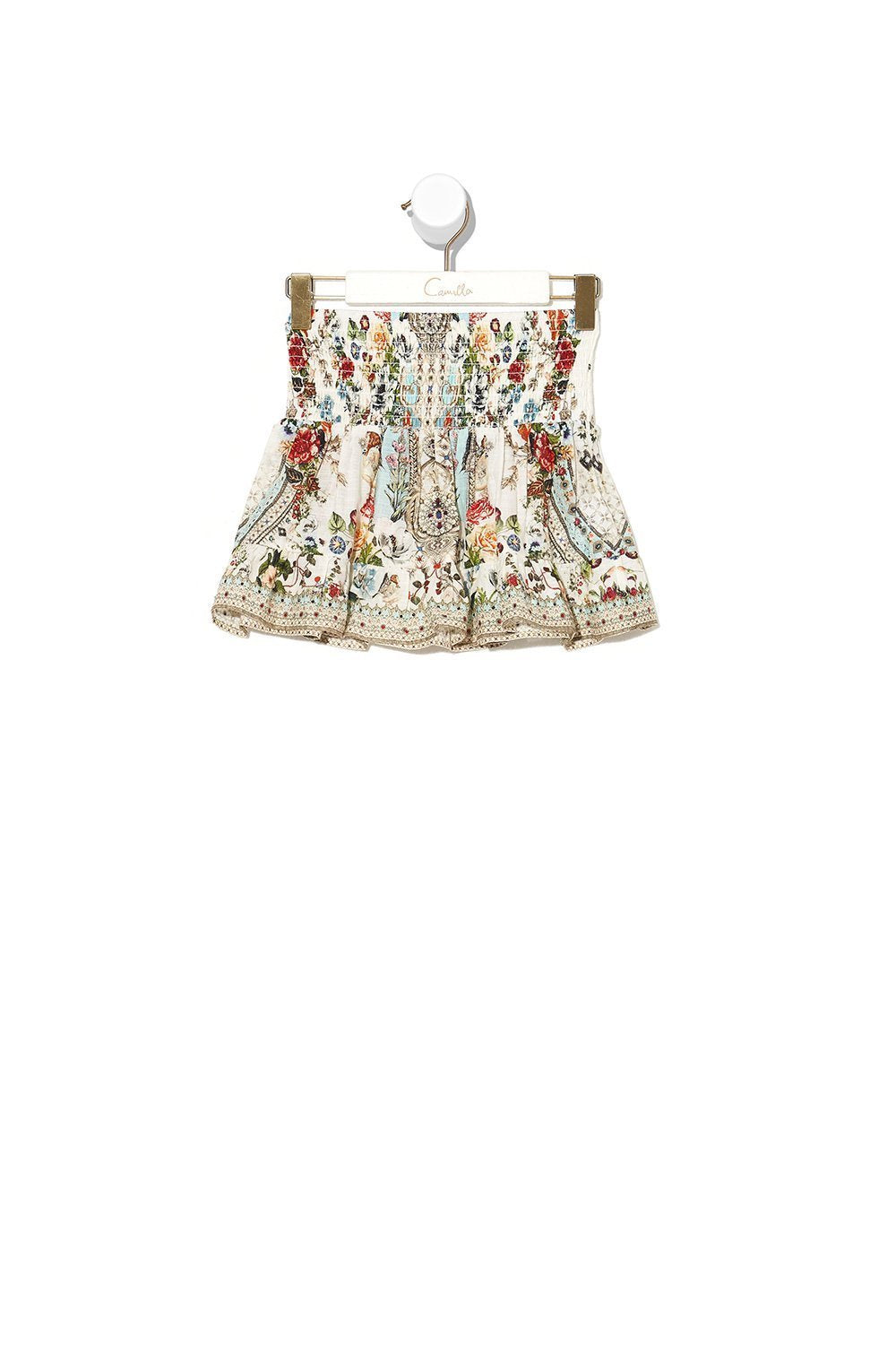 KIDS SHIRRING WAIST SKIRT 4-10 SHAKESPEARES GARDEN
