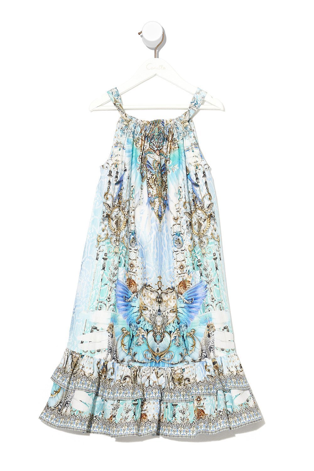 KIDS FRILL HEM TIERED DRESS 12-14 GATSBYS GIRL