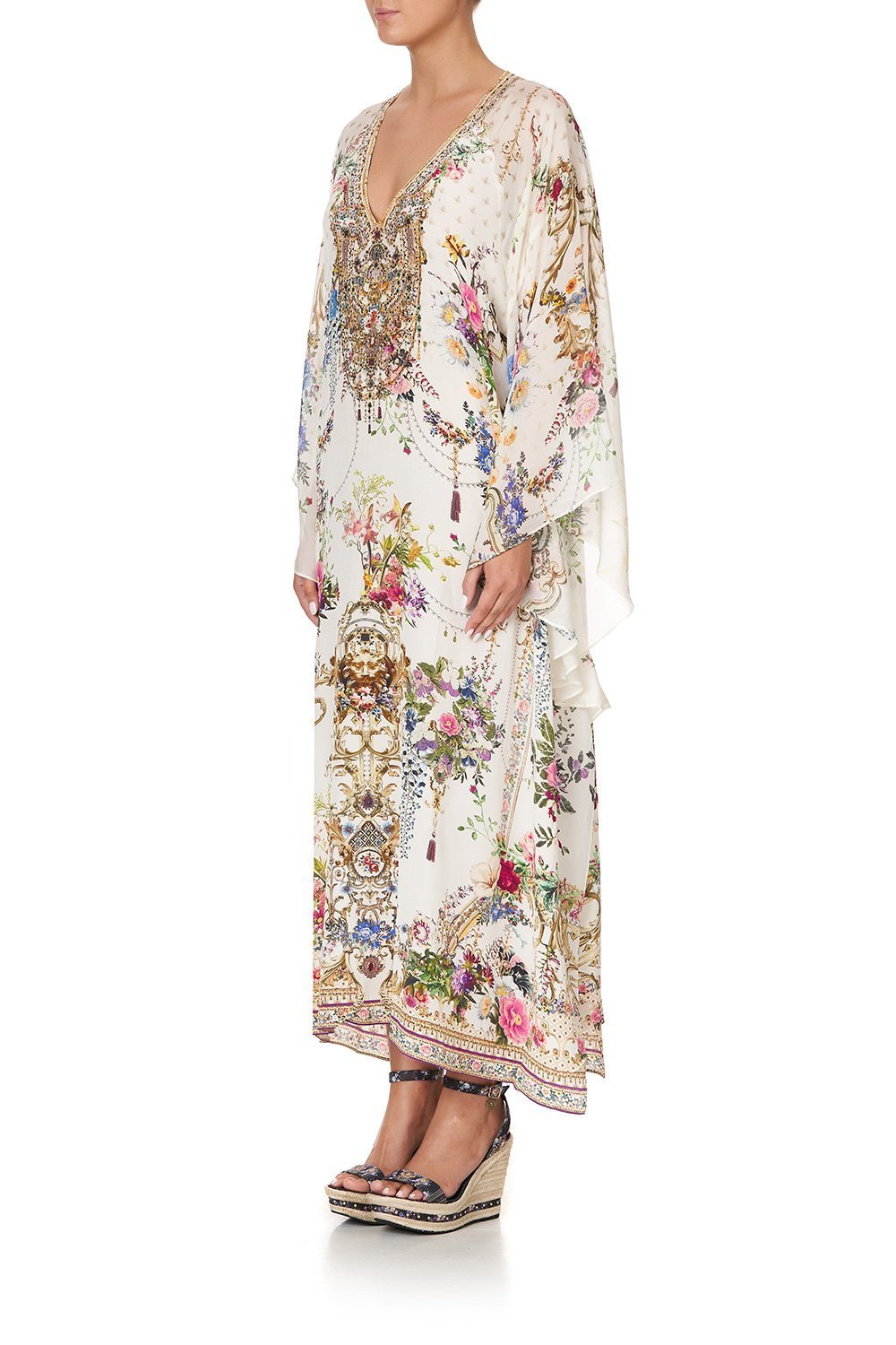 LONG RAGLAN SLEEVE FLARED KAFTAN BY THE MEADOW